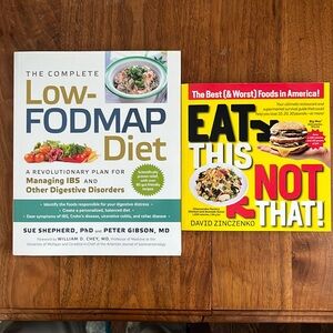 Nutrition Book Bundle of 2 Includes Low-FODMAP and Restaurant Guide